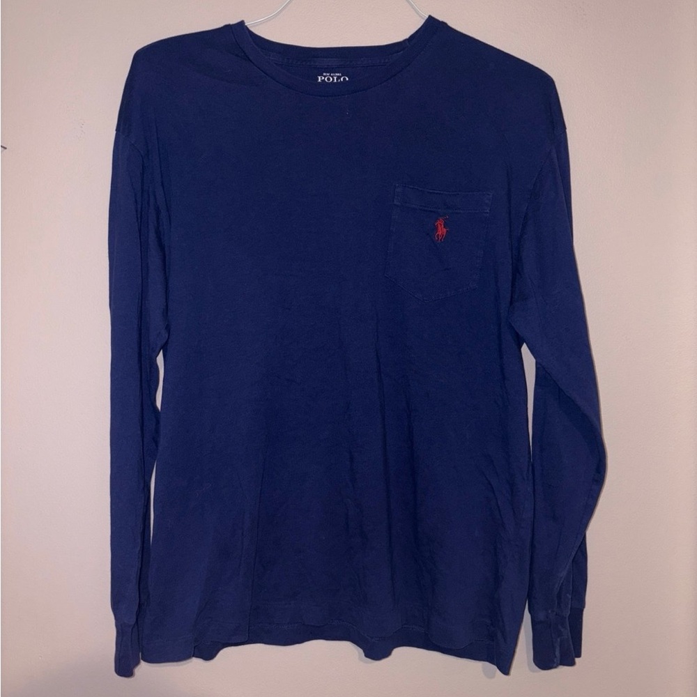 Polo by Ralph Lauren Men's Navy Long Sleeve Tee